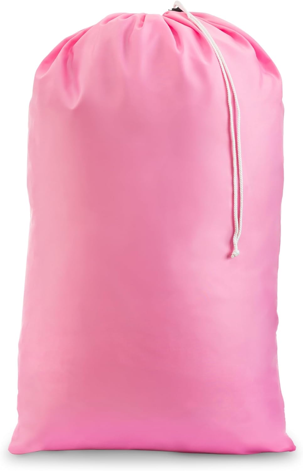 Nylon XL Laundry Bag - Locking Drawstring Closure and Machine Washable. These Large Bags will Fit a Laundry Basket or Hamper and Strong Enough to Carry up to Three Loads of Clothes (Pink 22" x 32")
