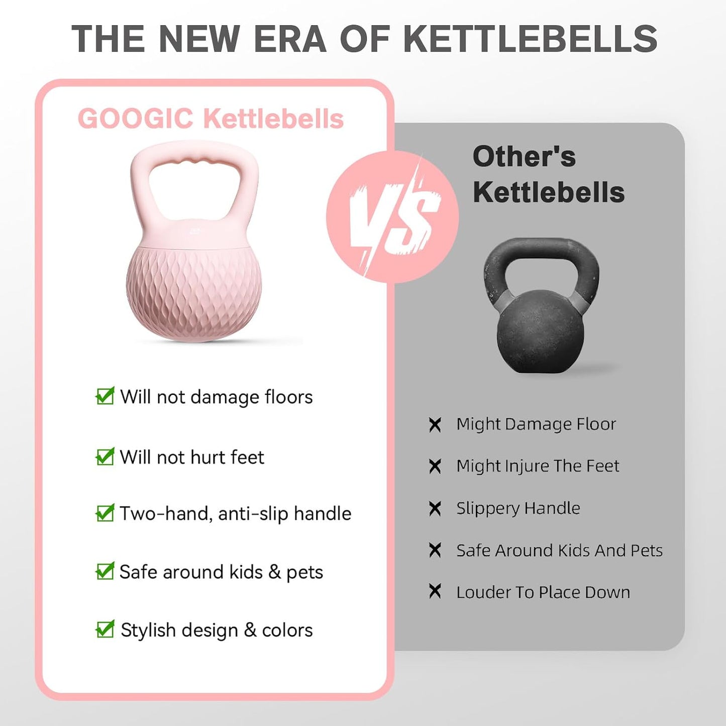 Soft Kettlebell, Kettlebells Cushioned Impact-Resistant Base and Anti-Slip Grip, Strength Training Kettle Bell for Women and Men, Home Workout