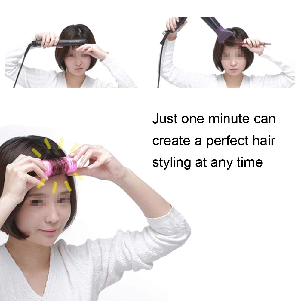 Portable Mini Hair Curler Styling Rollers Rechargeable, Heated Electric Hair Roller USB Heat Waver Roller for Bangs, Root to Tail 3.4in