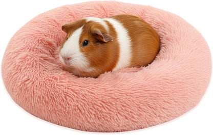 Bunny Bed Rabbit Hideout Large Soft & Comfortable Small Animal Bedding Cozy Bed Mat Warm Hideaway Cage Accessories for Guinea Pig Dwarf Bunny Chinchillas Hamsters Hedgehogs Ferrets Pink