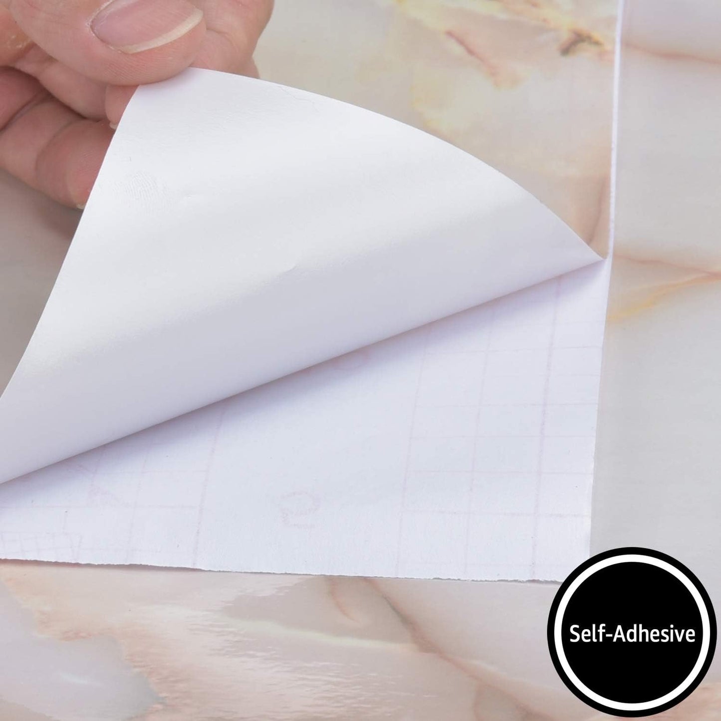 Art3d 17.71" x 78.74" (Pack of 1) Contact Paper, Pink Marble