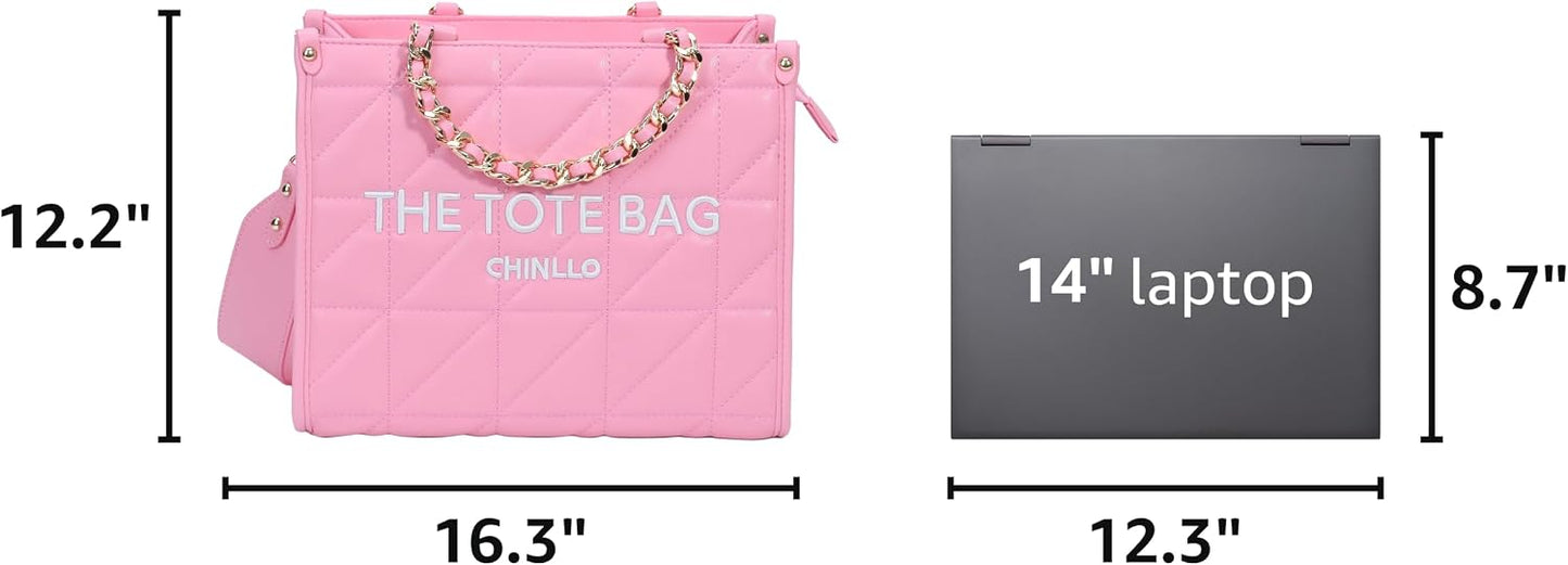 Chinllo Tote Bag for Women Top Handle Satchel Purse and Handbags with Shoulder Strap