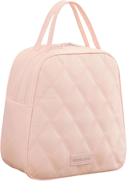 Lunch Box for Women Insulated,Soft Lightweight Lunch Cooler,Leakproof Adult Lunch Bag for Work Camping Picnic Beach,Pink