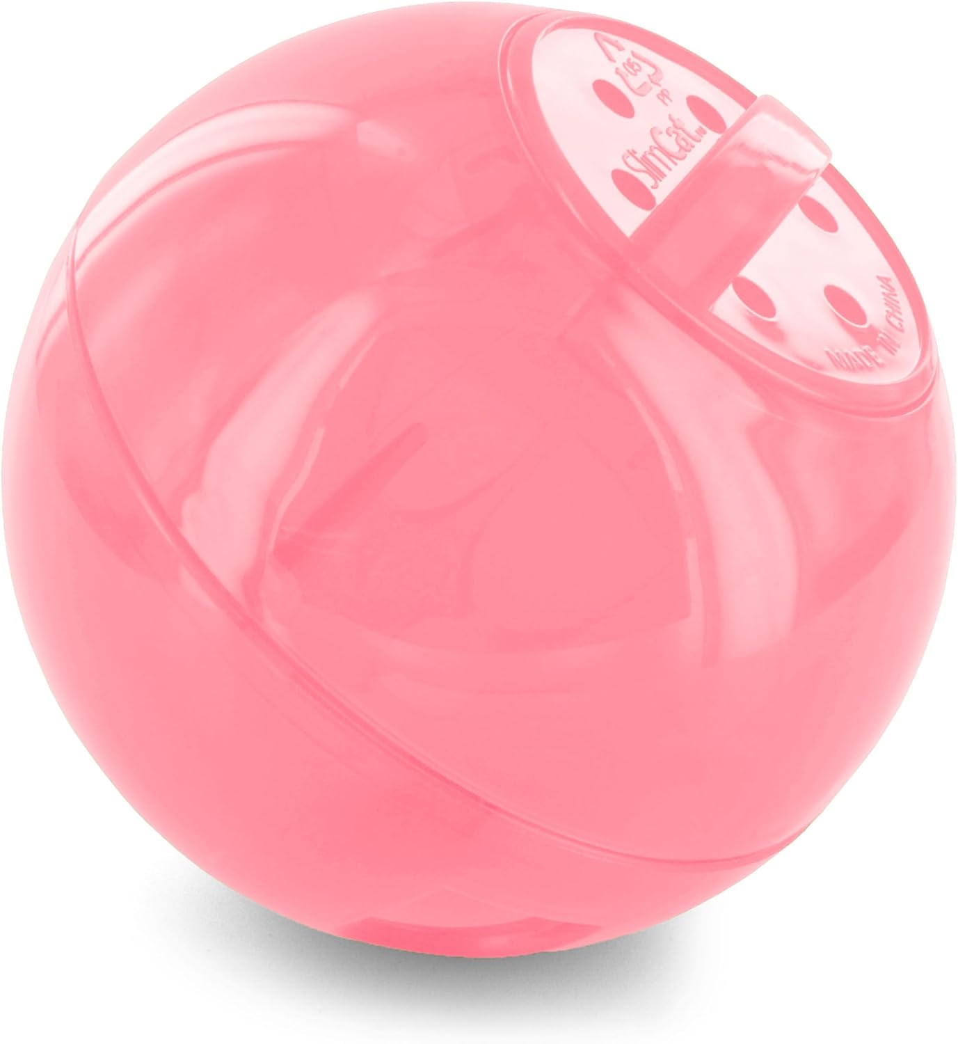 PetSafe Slimcat Feeder Ball - Interactive Game for Your Cat - Fill with Food and Treats - Pink