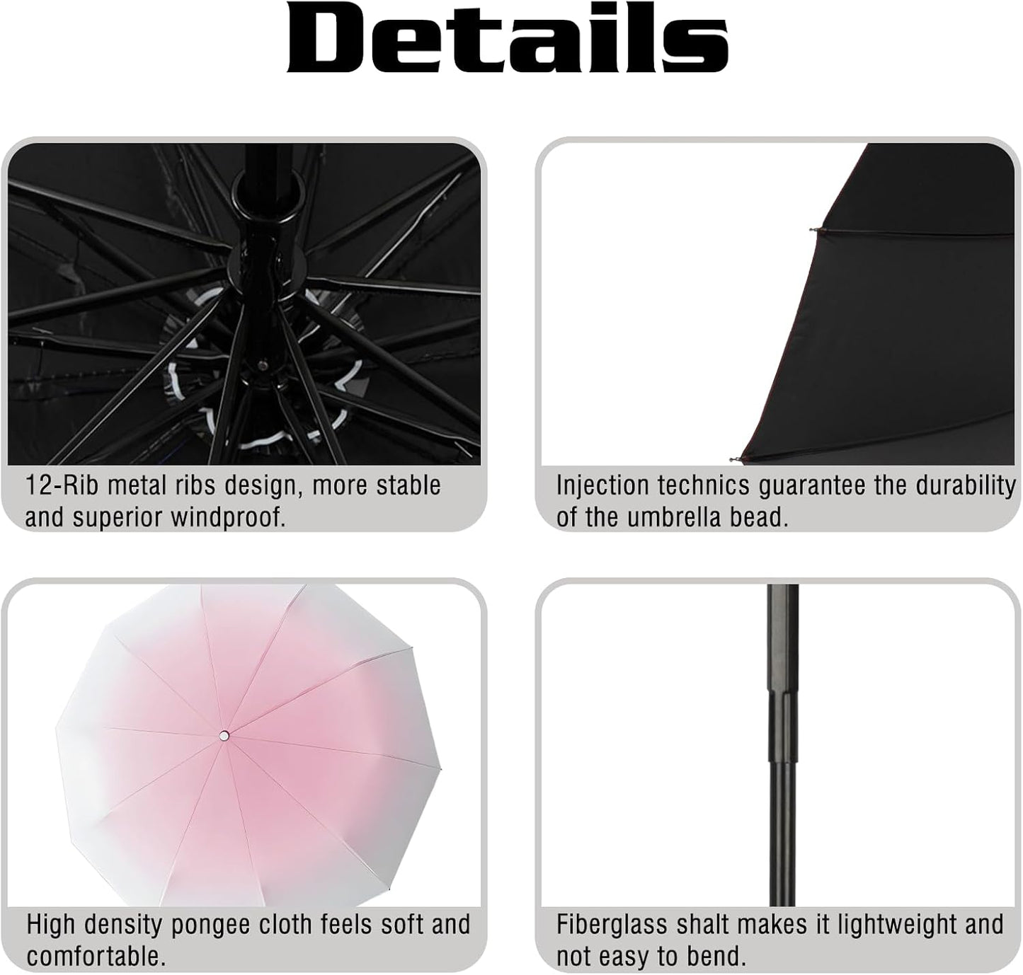 Mini Travel Umbrella Purse with Case Compact, Lightweight, UV Umbrella UPF 50+ Sun Protection, Windproof Portable Parasol for Women, Men & Kids