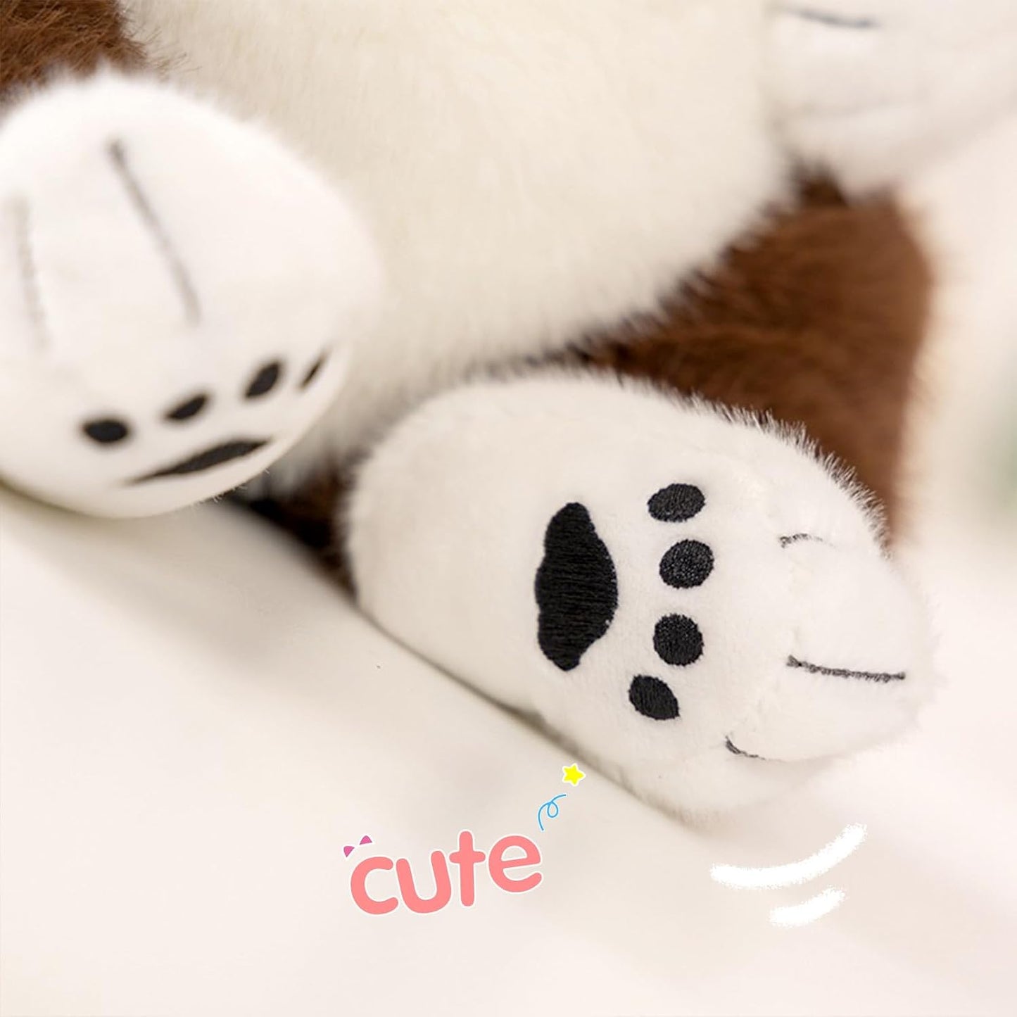 PEACH CAT Basset Hound Dog Stuffed Animal 14" Cute Puppy Plushies Soft Plush Toys Gifts for Kids Brown