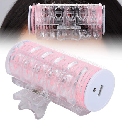 Portable Mini Hair Curler Styling Rollers Rechargeable, Heated Electric Hair Roller USB Heat Waver Roller for Bangs, Root to Tail 3.4in
