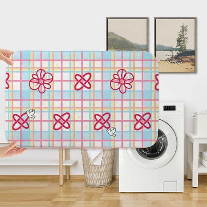 Washable Rug Pastel Checkerboard Pink Flowers Bows Holiday Bathroom Rugs Shower Mat Rubber Floor Mats for Home Traction Trap Water Non Slip Quick Drying Household Pet Floor Bathroom Decor 18 X 30in
