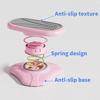 Foot Rest Under Desk ，Ergonomic Foot Stool Under Office Desk - Rocking for Fidgeters，Effectively Relaxes The Leg Muscles，Detachable and Easy to Assemble，2 Pieces Pink