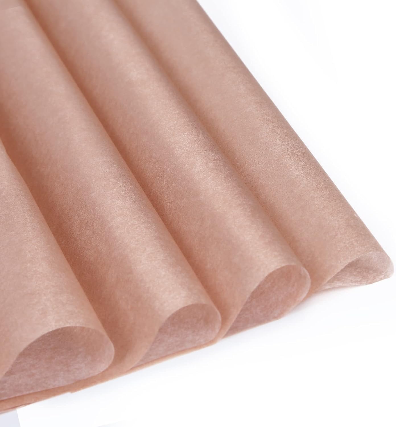 UNIQOOO 100 Sheets 20X14 Premium Metallic Rose Gold Tissue Gift Wrap Paper Bulk, Great for Gift Bag, Recyclable Gift Wrapping Accessory, Perfect for Small Gift Bags, Pinata, Wedding, Party, Cutout