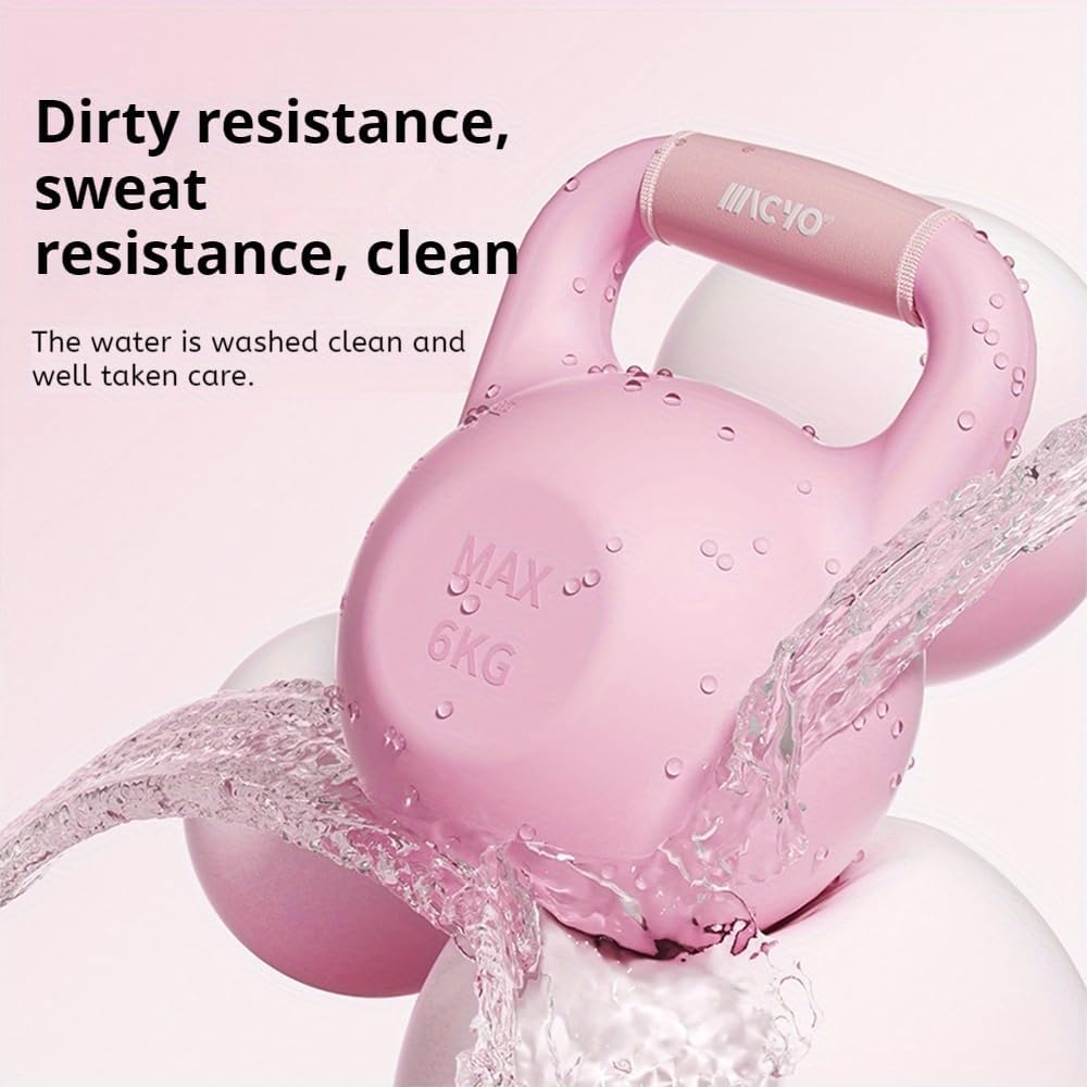 Soft Kettlebells, Strength Training Kettlebell with Wide Non-Slip Handle, Sea and Iron Sand Filled Kettle Bell with Soft-Sided Cushioned Base for Home Workouts, Ideal for Men, Women