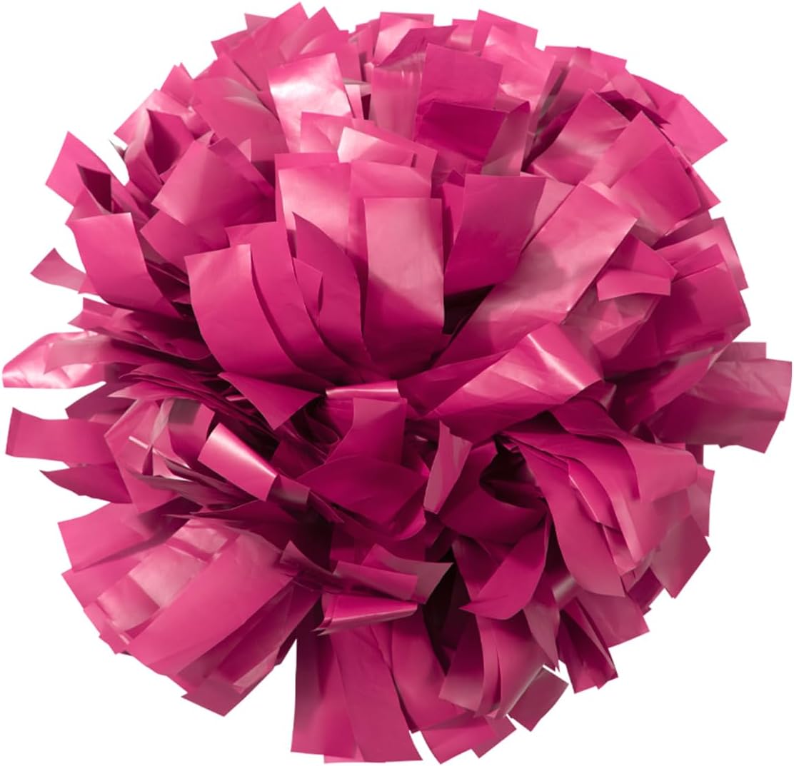chassé Youth Girls Cheerleading Pom - Solid Color with Kap Handle for Dance, Sports, Celebrations (Sold Individually)