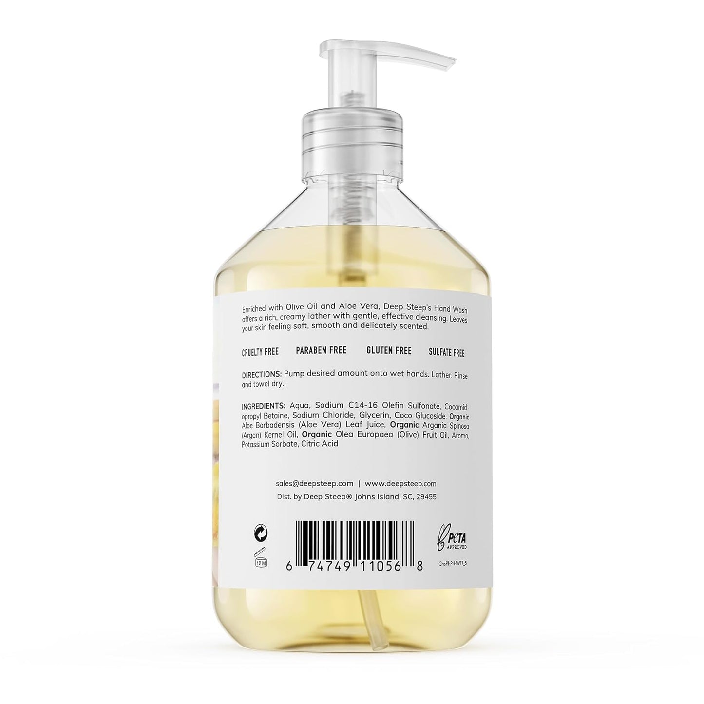 Deep Steep Liquid Hand Wash, 17.6 Ounces (Peach Praline)