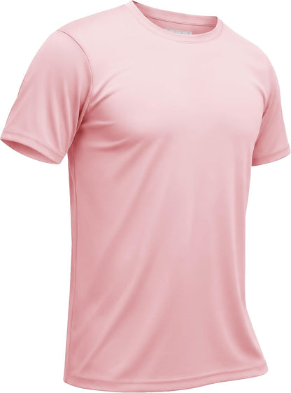 TACVASEN Mens Athletic Short Sleeve T-shirts Quick Dry Fit Workout Sun Protection Swim Shirts Running Rash Guard UPF50+