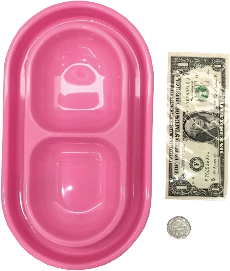 Cat Kitten Dish Dog Puppy Feeder Pet Bowl 3 Colors New Pink