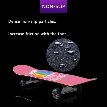 sophiehome Custom Personalized Customize Image/Logo Skateboard Sticker Upload Your Logo or Image Design Dark Pink