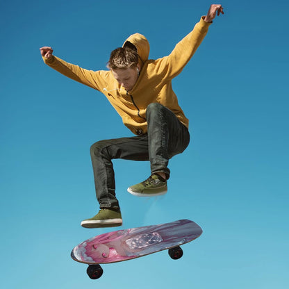 Cute Peach Cartoon Anime Girl Designed Grip Tape Skateboard Decorative Anti-Tearing Anti-Tearing Grip Tape Cruiser Board lija para patineta 33×9 Inch