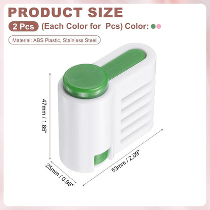 uxcell 2 Pcs Cake Leveler Slicer, DIY Cake Slicer, 5 Layers Bread Leveler, Pink/Green