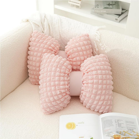 2 Pcs Bow Shaped Throw Pillow Bowknot Cushion Bow Lumbar Pillow Home Decorative Throw Pillows for Bed Couch Living Room Decor