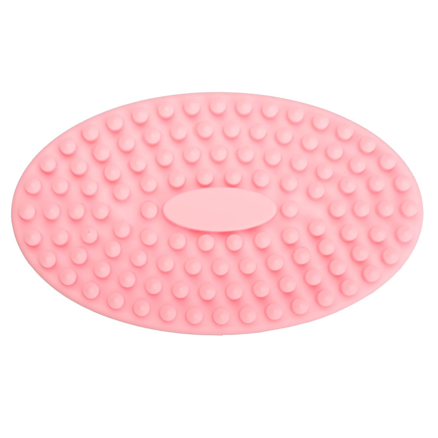 DNC Exfoliating Silicone Body Scrubber Shower Bath Body Brush Easy to Clean, Lathers Well, Eco Friendly (Pink)