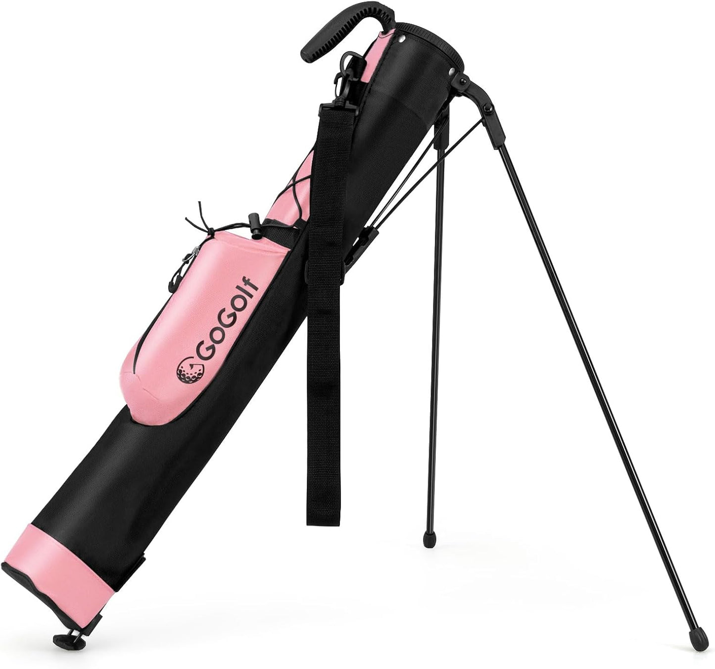 Goplus Lightweight Golf Stand Bag, Sunday Bag for The Driving Range, Par 3 and Executive Courses, Pitch n Putt Golf Club Carry Bag w/Shoulder Strap, Pocket, Bottle Holder for Men Women