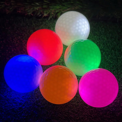 3Pcs Glow in The Dark Golf Balls, Super Bright LED Golf Ball, Night Golf Practice Balls, Lights up for 5-8 Ms per Hit, for Night Golf Lover's Gifts