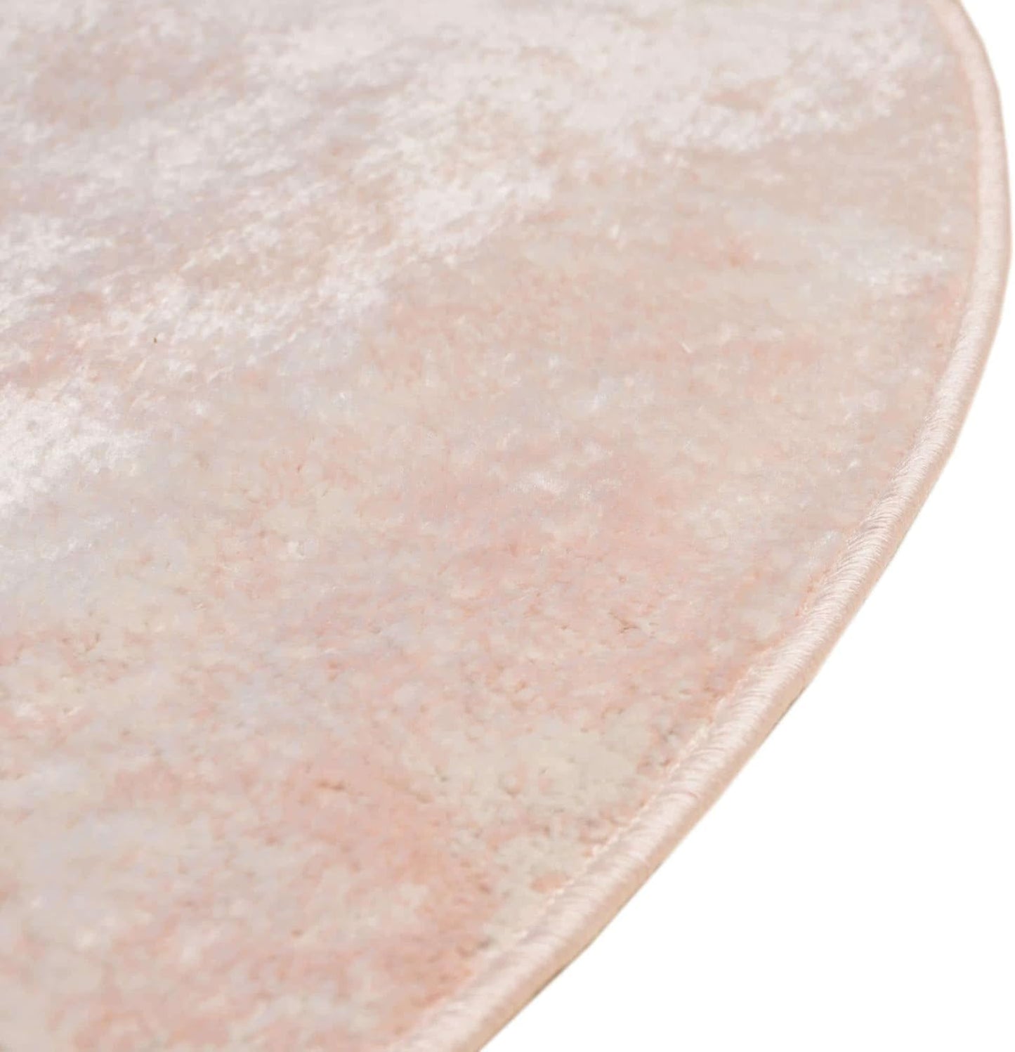 Unique Loom Eos Collection Area Rug - Borealis (5' 3" Round, Carnation Pink/ Ivory)