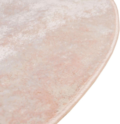 Unique Loom Eos Collection Area Rug - Borealis (5' 3" Round, Carnation Pink/ Ivory)
