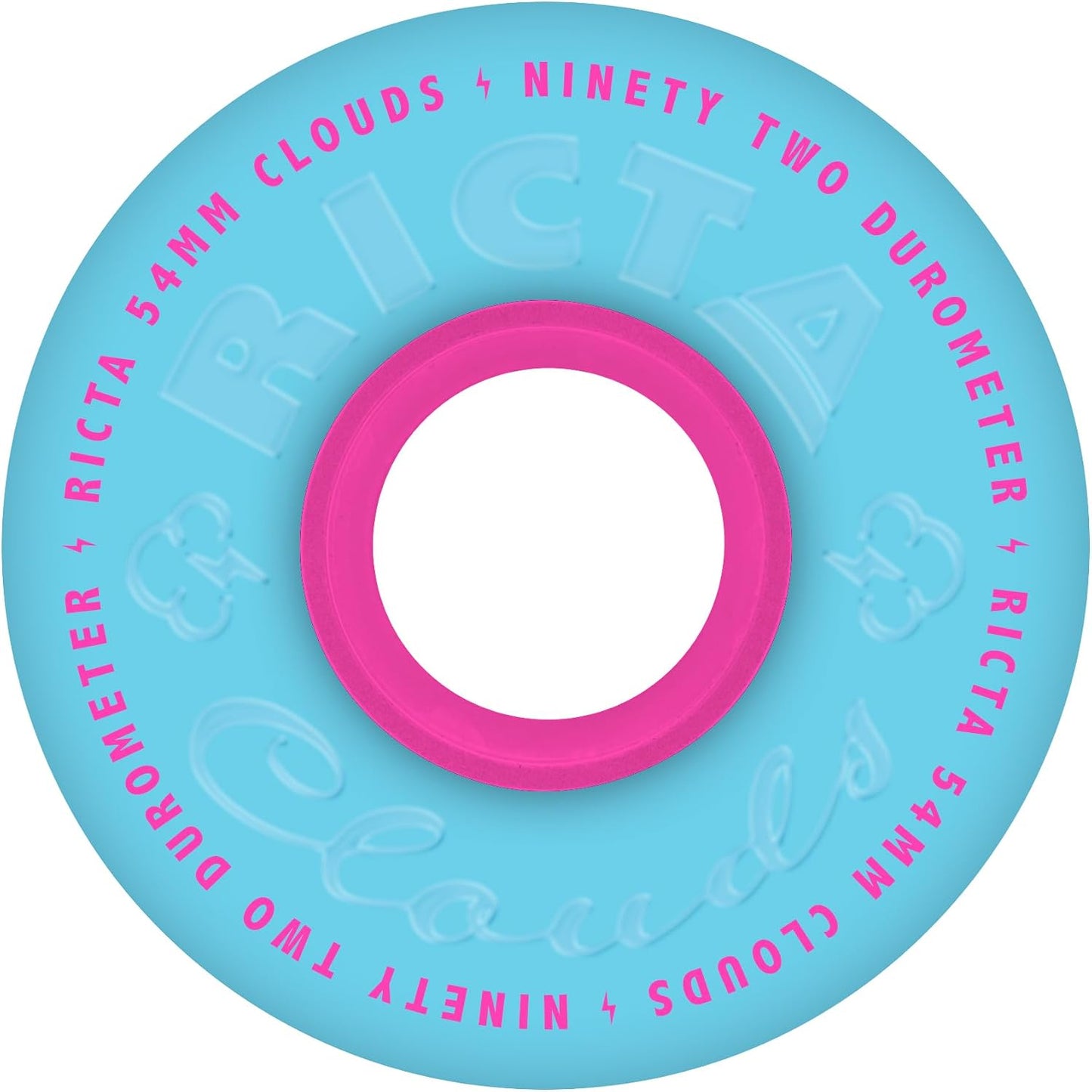 RICTA 54mm Clouds Blue Pink 92a Skateboard Wheels