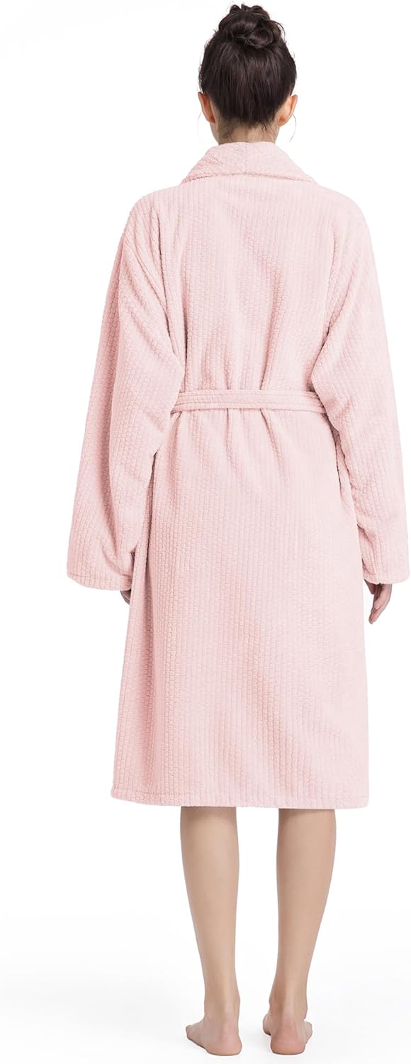 Plush Bath Robes For Women After Shower,Soft Long Towel Robe,Quick Dry&Warm Womens Bathrobe