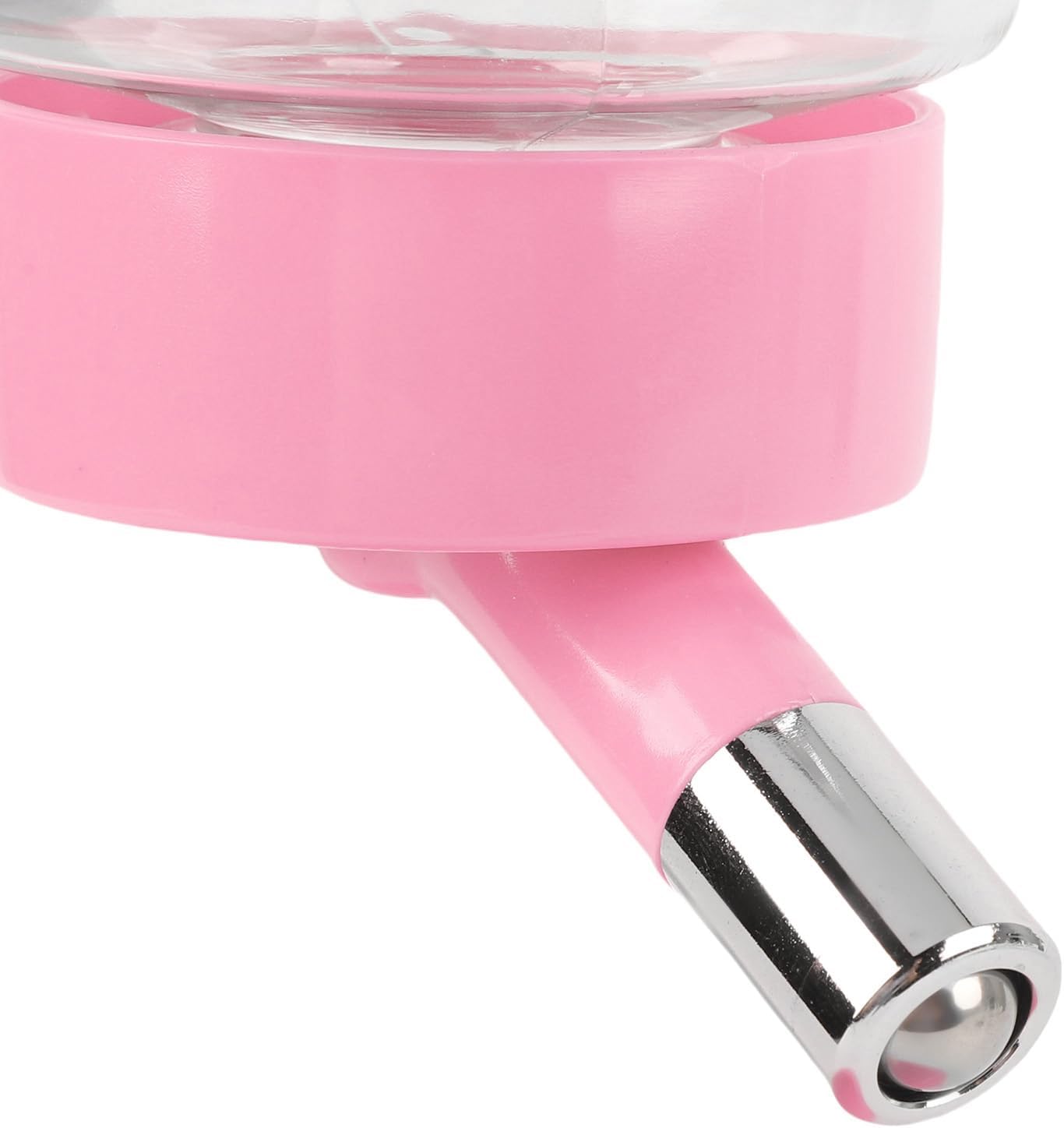 Automatic Standing Water Dispenser Bowl, Pet Adjustable Height Feeder for Water 500ml Capacity Standing Water Feeder with Detachable Bottles Ideal for Dogs Cats (Pink)
