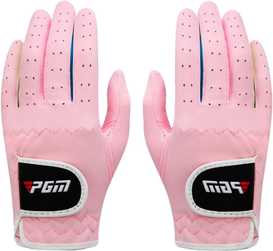 WIGERLON Kids Golf Gloves,Youth Golf Glove for Gilrls and Boys,Junior Golf Glove for Left Hand and Right Hand(2pcs)