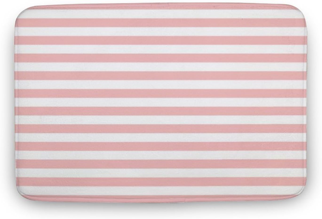 Luxury Elegant Bathroom Rugs, Modern Pink Striped Pattern Bath Mat Non Slip & Absorbent Bath Carpet for Bathroom (16 x 24inch)