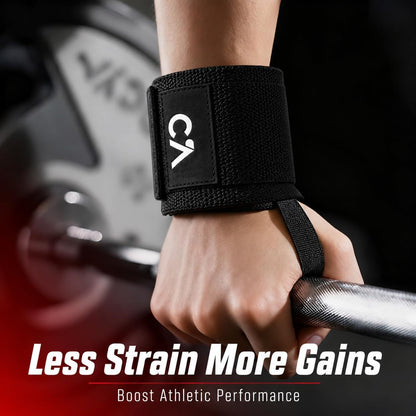 Wrist Wraps for Weightlifting, 18” Adjustable Elastic Wrist Support with Thumb Loop, Cute Pastel Gym Wraps for Small Wrists, Bench Press, Powerlifting & Strength Training