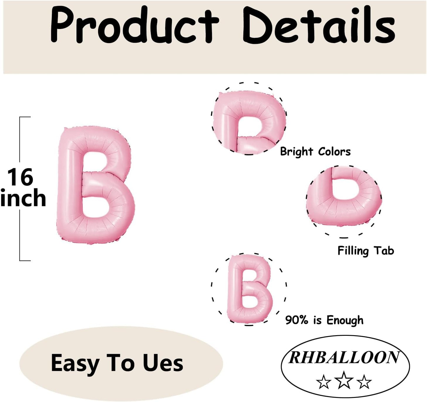 Bride Balloons - Wedding & Bachelorette Party Decorations - Pink Macaron Bride Balloons - Bridal Shower Sets-5 PCS