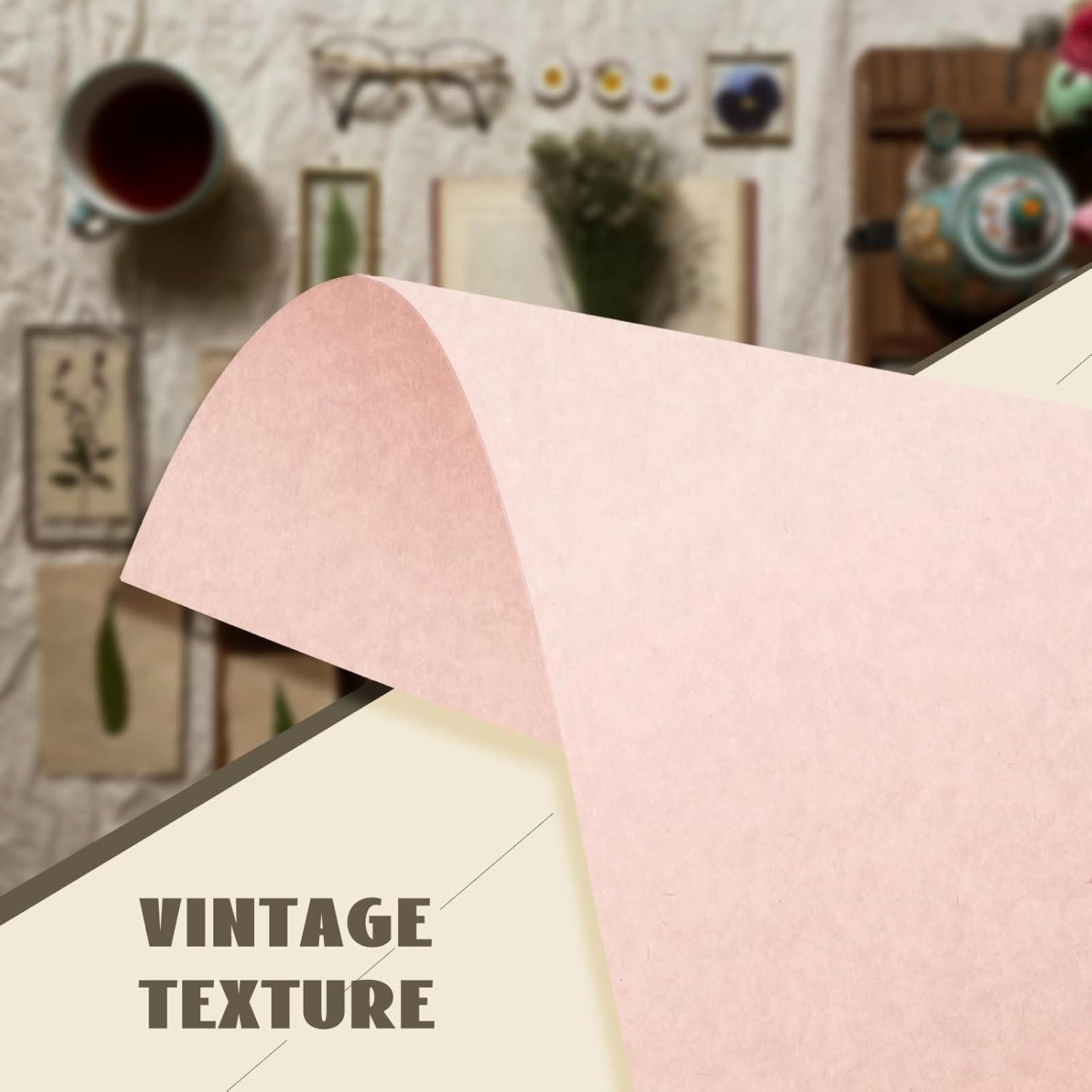 100 Sheets Light Pink Parchment Cardstock Paper 8.5 x 11, Goefun 65lb Cover (180 gsm) Pink Parchment Paper Sheets, Certificate Cardstock for Valentines Day, Wedding Invitations, DIY Cards, Crafts
