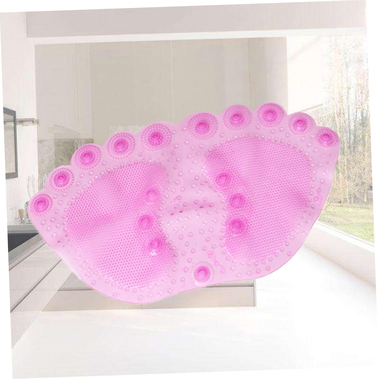 Shower Slip Mat Slip Bath Mats Quick Dry Absorbent Bathmats Washable Bathroom Rug Pink