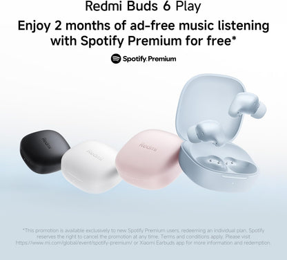 XIAOMI Redmi Buds 6 Play | 10mm Dynamic Driver | AI Noise Reduction | Up to 36-Hour Battery Life | Bluetooth® 5.4 | Touch Control - Global Version - (Pink)