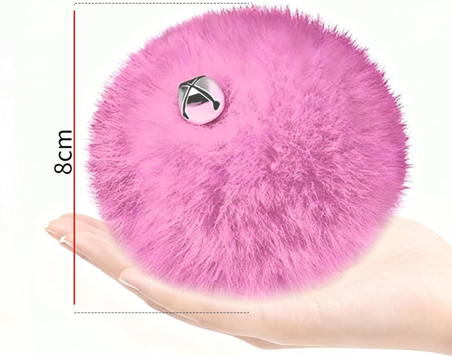 Bestookits Roller Skate Pom Poms with Bells, Skating Outfit Ice Skating Accessories, Roller Skate Decorations for Girls Women 2 Pieces (Pink)