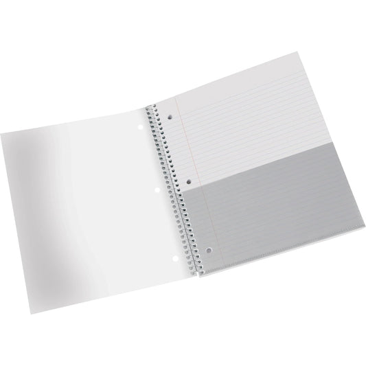 Office Depot® Brand Stellar Poly Notebook, 8-1/2" x 11", 3 Subject, College Ruled, 150 Sheets, Pink