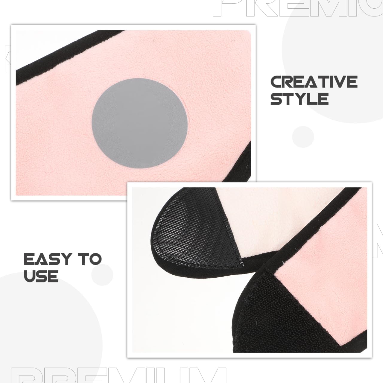 Angoily Ear Warmer Headband, Sleep Mask, 2 in 1 Eye Mask and Soundproof Sleep Earmuff Noise Reduction Sleeping Ear Wraps Ear Protection Cover for Men Women Ear Mask Pink Sleeping Earmuffs