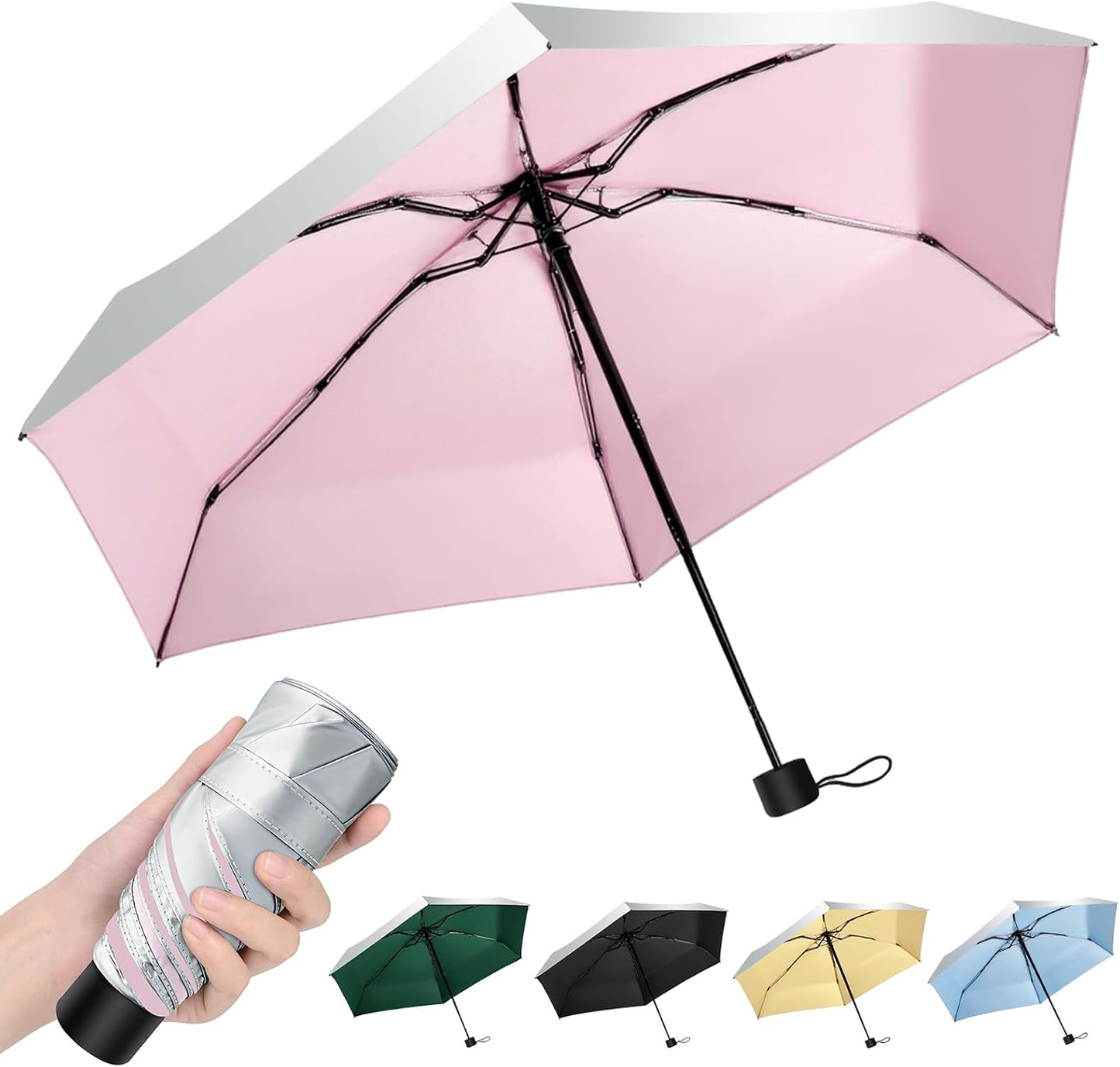 40/42/46/50inch UPF 50+ Sun Umbrella UV Protection UV Umbrellas for Sun Protection Compact Umbrella Travel Size Umbrellas for Rain Waterproof And Wind Resistant Auto Open Close
