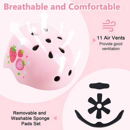 Toddler Helmet, Bienbee Kids Bike Helmet Skateboard Helmets for Bicycle Balance Bike Scooter for Girls Boys Kids Age 3-5-8-14 Years