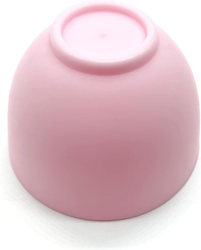Art&Beauty 2PCS Silicone Mixing Bowls Reusable Prep and Serve Bowls Condiment Bowls Facial Mask Bowl for Skincare, DIY Craft, Mixing Facial Mask, Resin, Acrylic Painting, Holding Ingredient(Pink)