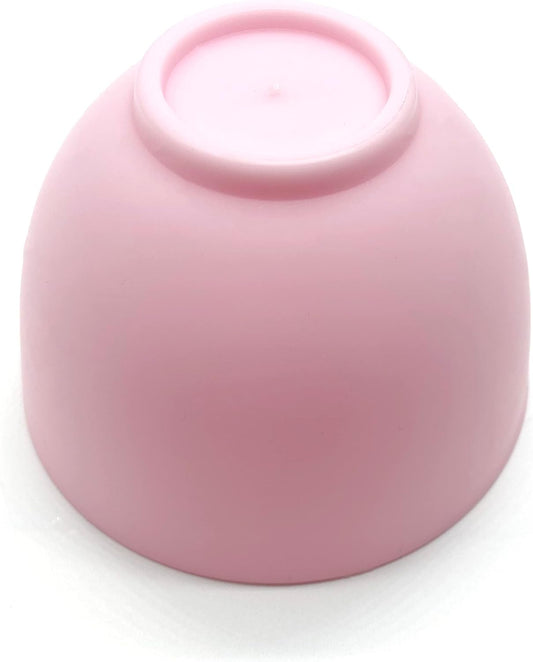 Art&Beauty 2PCS Silicone Mixing Bowls Reusable Prep and Serve Bowls Condiment Bowls Facial Mask Bowl for Skincare, DIY Craft, Mixing Facial Mask, Resin, Acrylic Painting, Holding Ingredient(Pink)