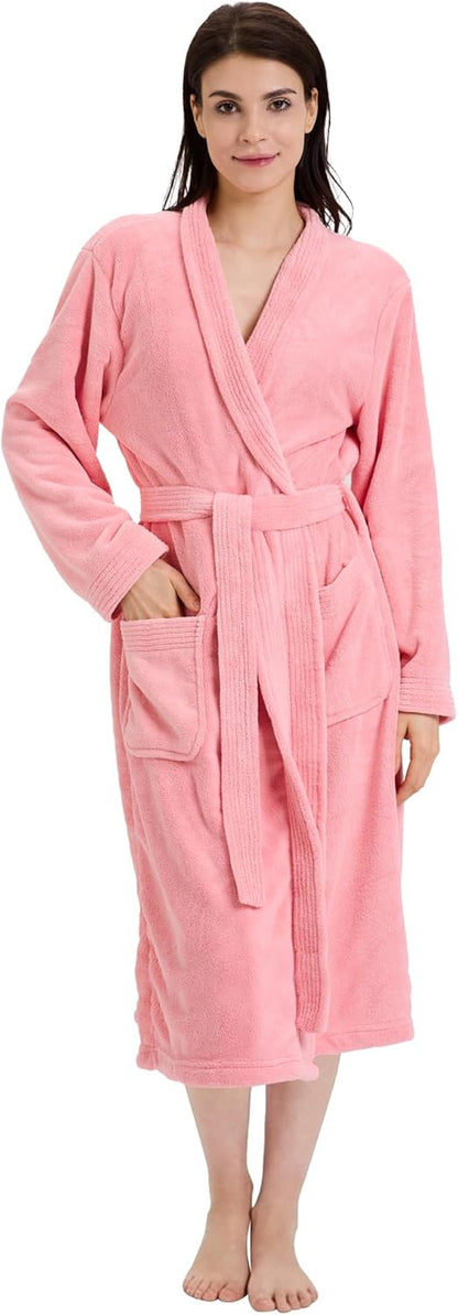 PJGGZ Towel Robe for Women – Soft Absorbent Kimono Bathrobe, Quick-Dry Spa Shower & Hotel Use