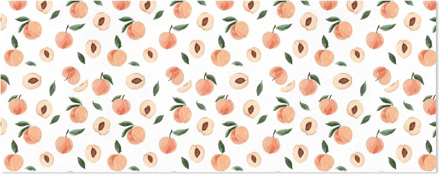 OTVEE 3 Rolls Birthday Wrapping Paper Roll - Cute Peaches Pattern Design Gift Wrapping Paper for Christmas, Bridal, Holiday, Party, Baby Shower - 58 x 22.8 inch