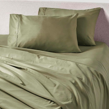 PeachSkinSheets Night Sweats: The Original 1500tc Soft King Pillowcase Set SAGE Green