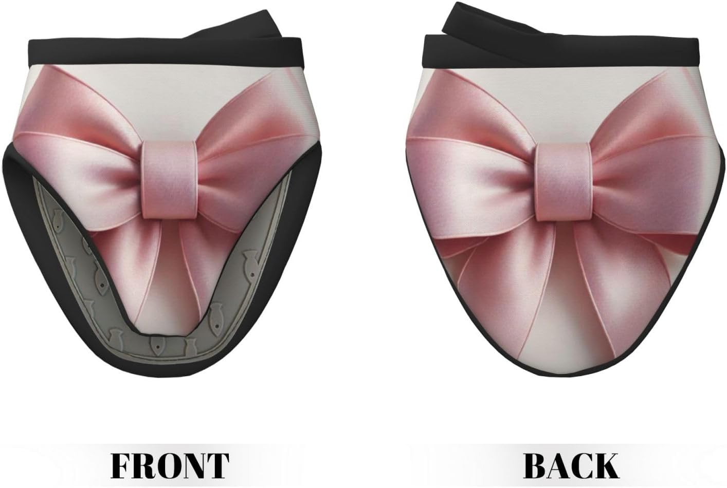 Pink Bow Mini Oven Mitts Non-Slip Silicone Grips Heat Resistant Kitchen Gloves for Cooking & Baking 5.9"x5.9"