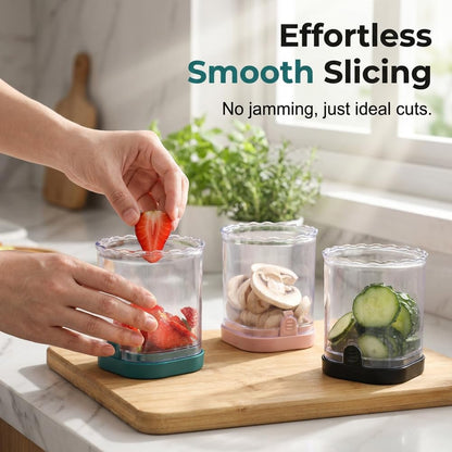 Strawberry Slicer, 2026 New Egg Slicer for Hard Boiled Eggs, 3.54" x 3.94" Kitchen Slicer for Fruits & Vegetables, Durable Meal Prep Tool for Home Use (Pink)